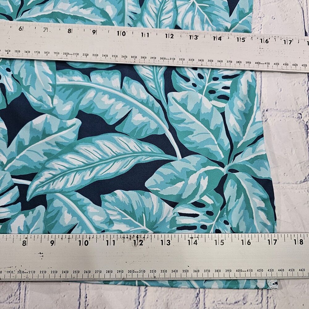 Kenny Flowers Teal & Navy Tropical Leaf Polo - Picture 3 of 10